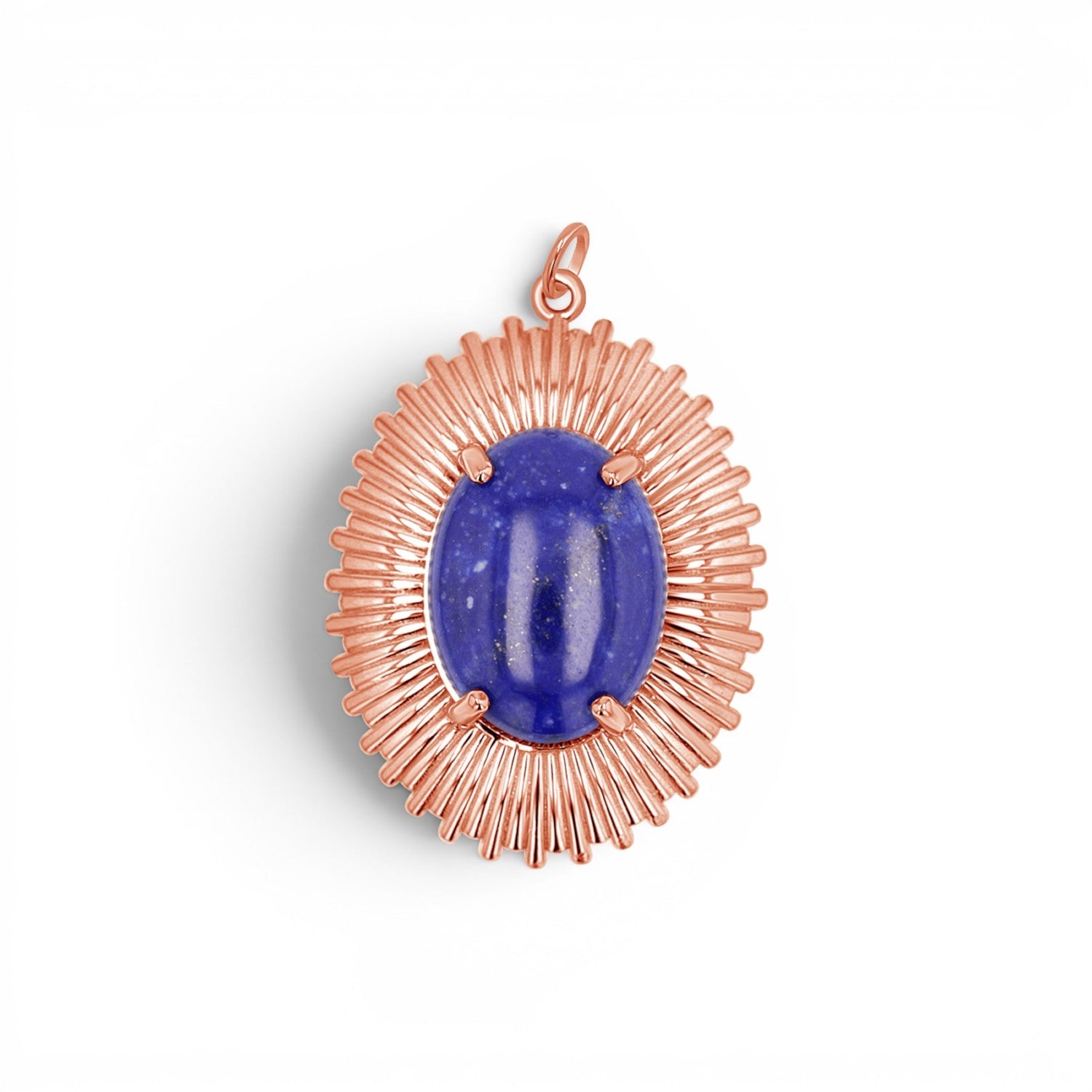 Grand Oval Heirloom Charm - Lotus Diamond