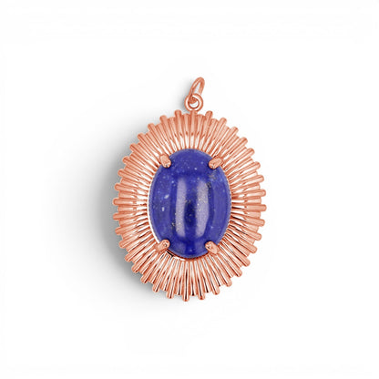 Grand Oval Heirloom Charm - Lotus Diamond