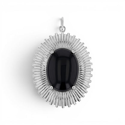 Grand Oval Heirloom Charm - Lotus Diamond