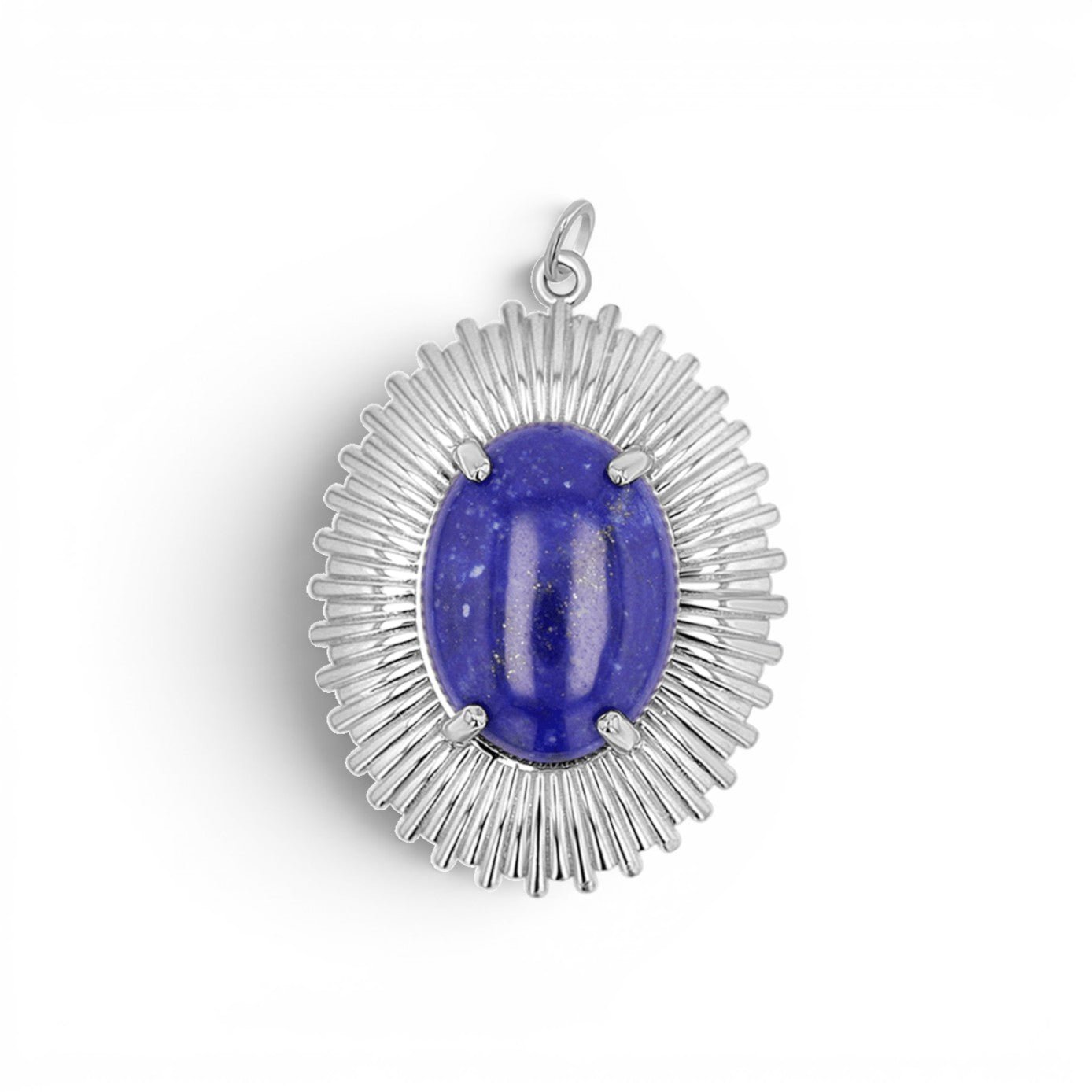 Grand Oval Heirloom Charm - Lotus Diamond