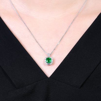 【GUILD Certified Wharton Green 】 Natural emerald ring - Lotus Diamond