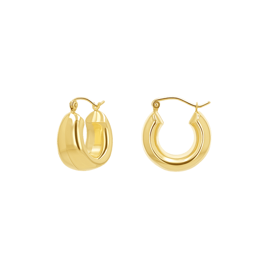 Hailey Chunky Hoops - Lotus Diamond