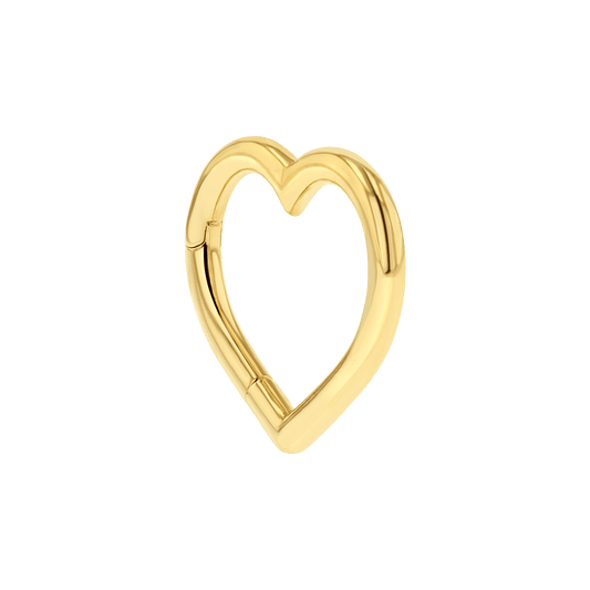 Heart Charm Enhancer Connector - Lotus Diamond