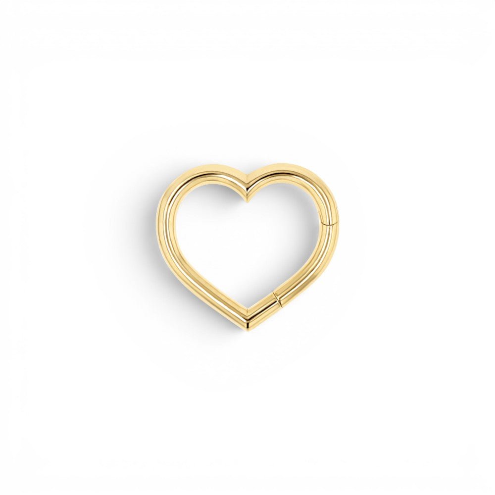 Heart Charm Enhancer Connector - Lotus Diamond