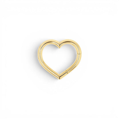 Heart Charm Enhancer Connector - Lotus Diamond