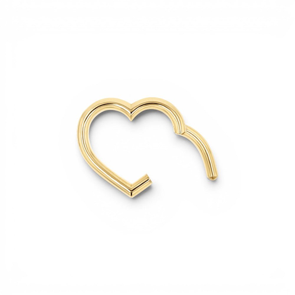 Heart Charm Enhancer Connector - Lotus Diamond