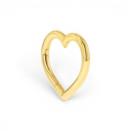 Heart Charm Enhancer Connector - Lotus Diamond