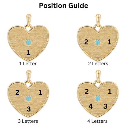 Heart of Mine Charm - Lotus Diamond