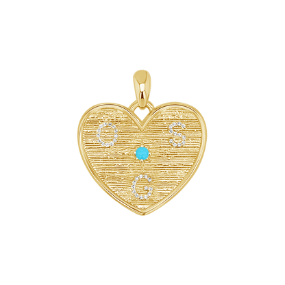 Heart of Mine Charm - Lotus Diamond