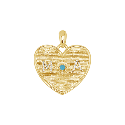 Heart of Mine Charm - Lotus Diamond