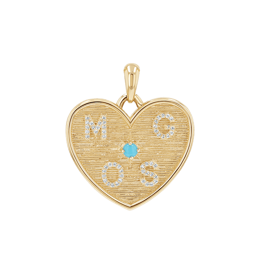Heart of Mine Charm - Lotus Diamond