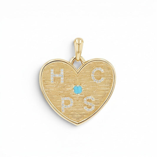 Heart of Mine Charm - Lotus Diamond