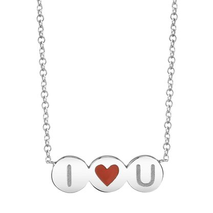 I Love You Bubble Necklace - Lotus Diamond