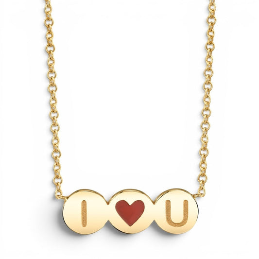 I Love You Bubble Necklace - Lotus Diamond