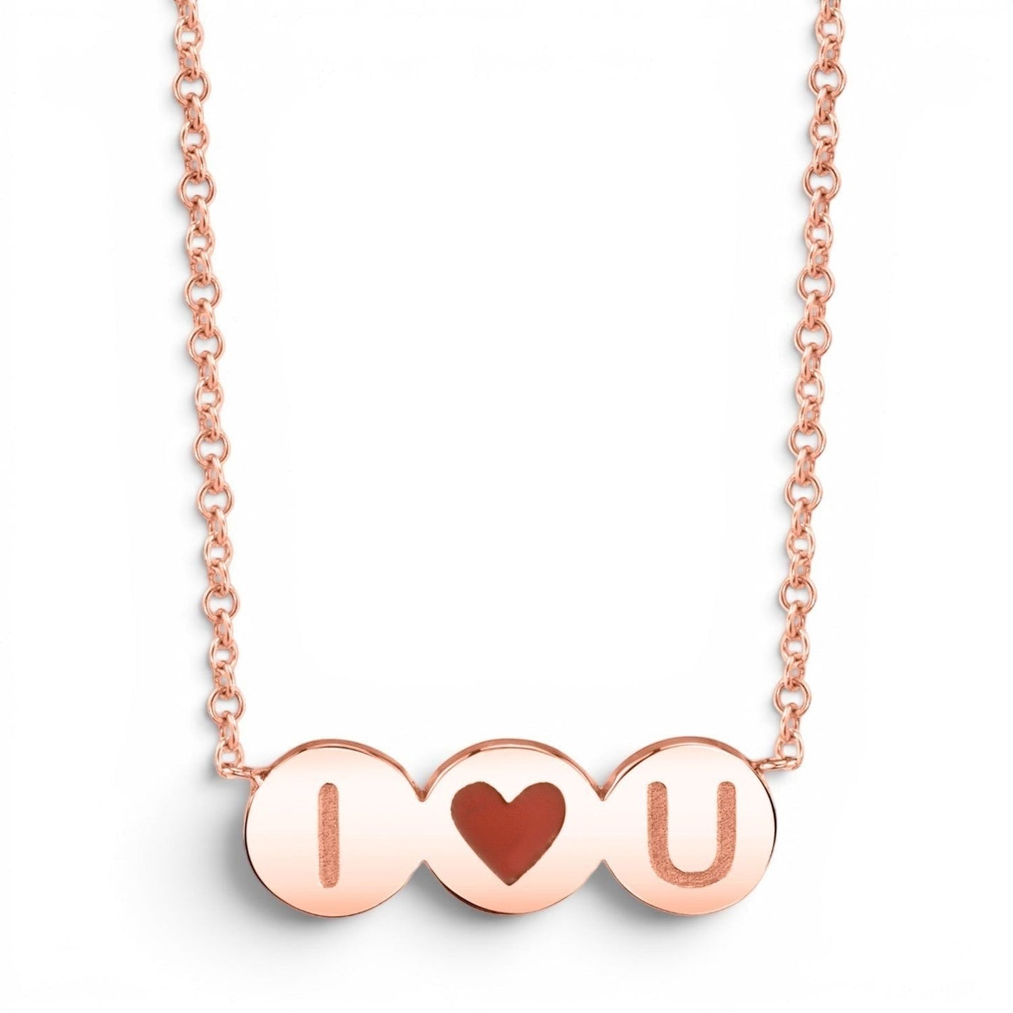 I Love You Bubble Necklace - Lotus Diamond
