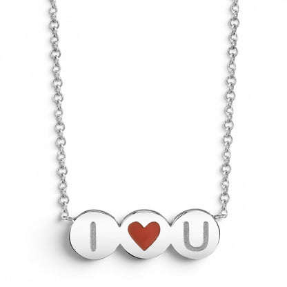 I Love You Bubble Necklace - Lotus Diamond