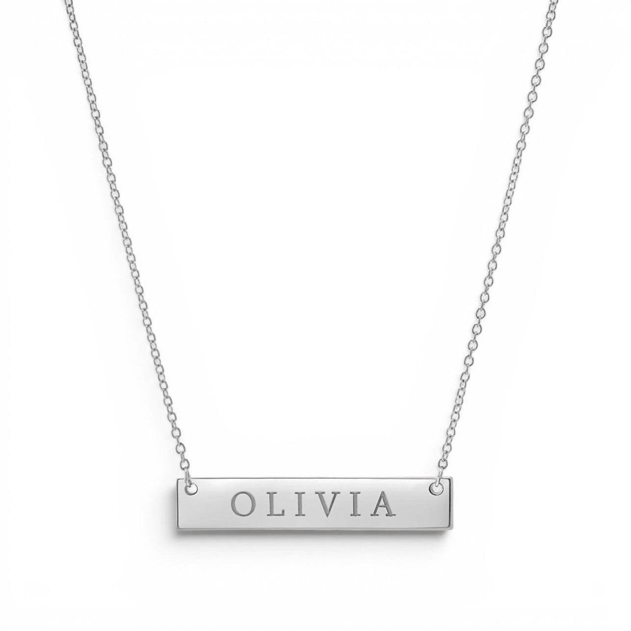 ID Nameplate Necklace - Lotus Diamond