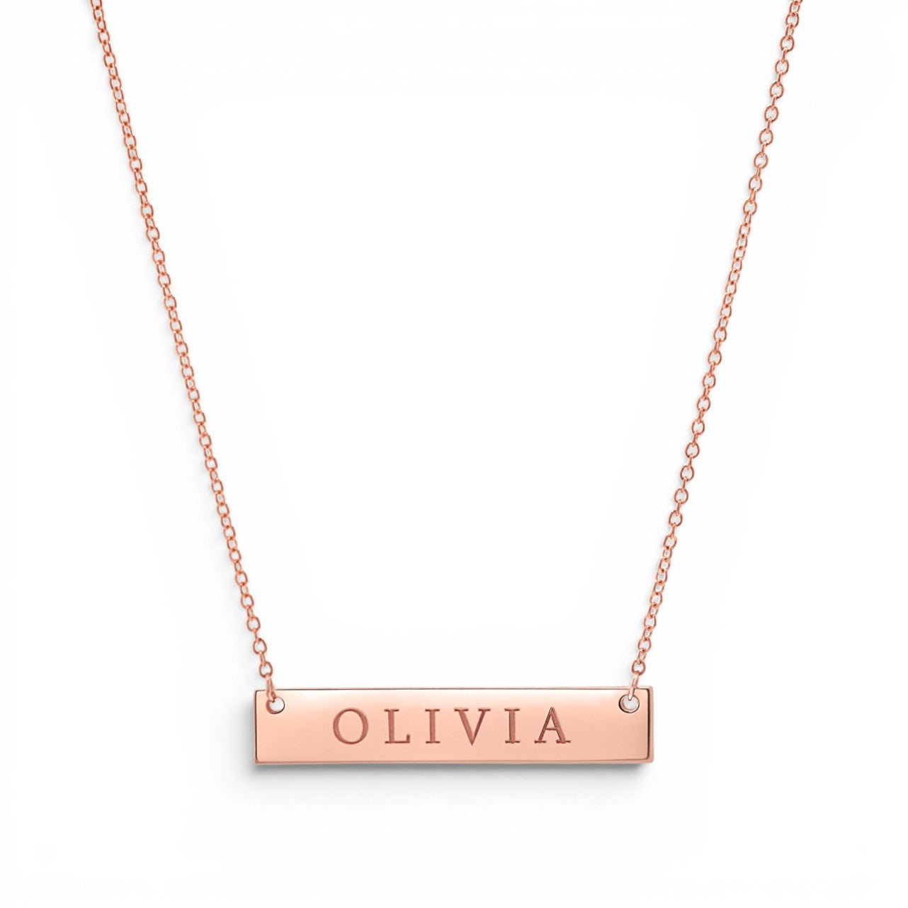 ID Nameplate Necklace - Lotus Diamond