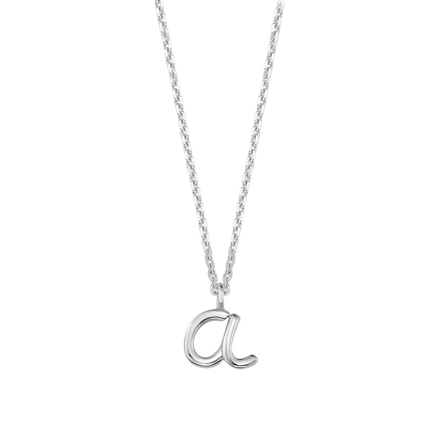 Kids Mini Letter Necklace Lotus Diamond