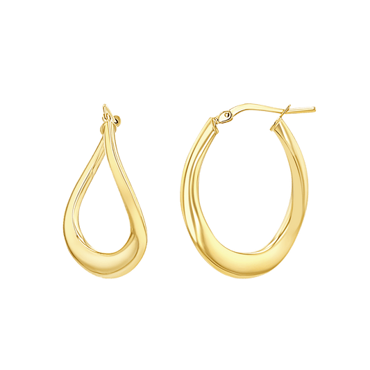 Infinity Hoop Earrings - Lotus Diamond