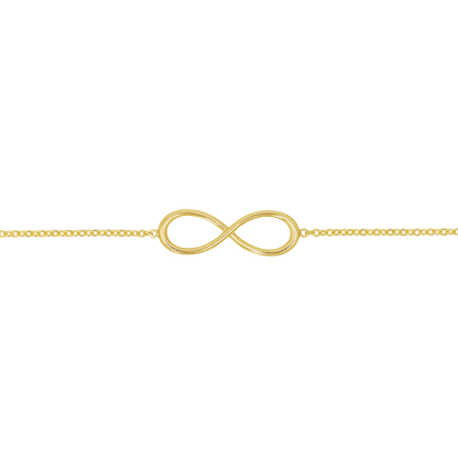 Infinity Letter Bracelet - Lotus Diamond