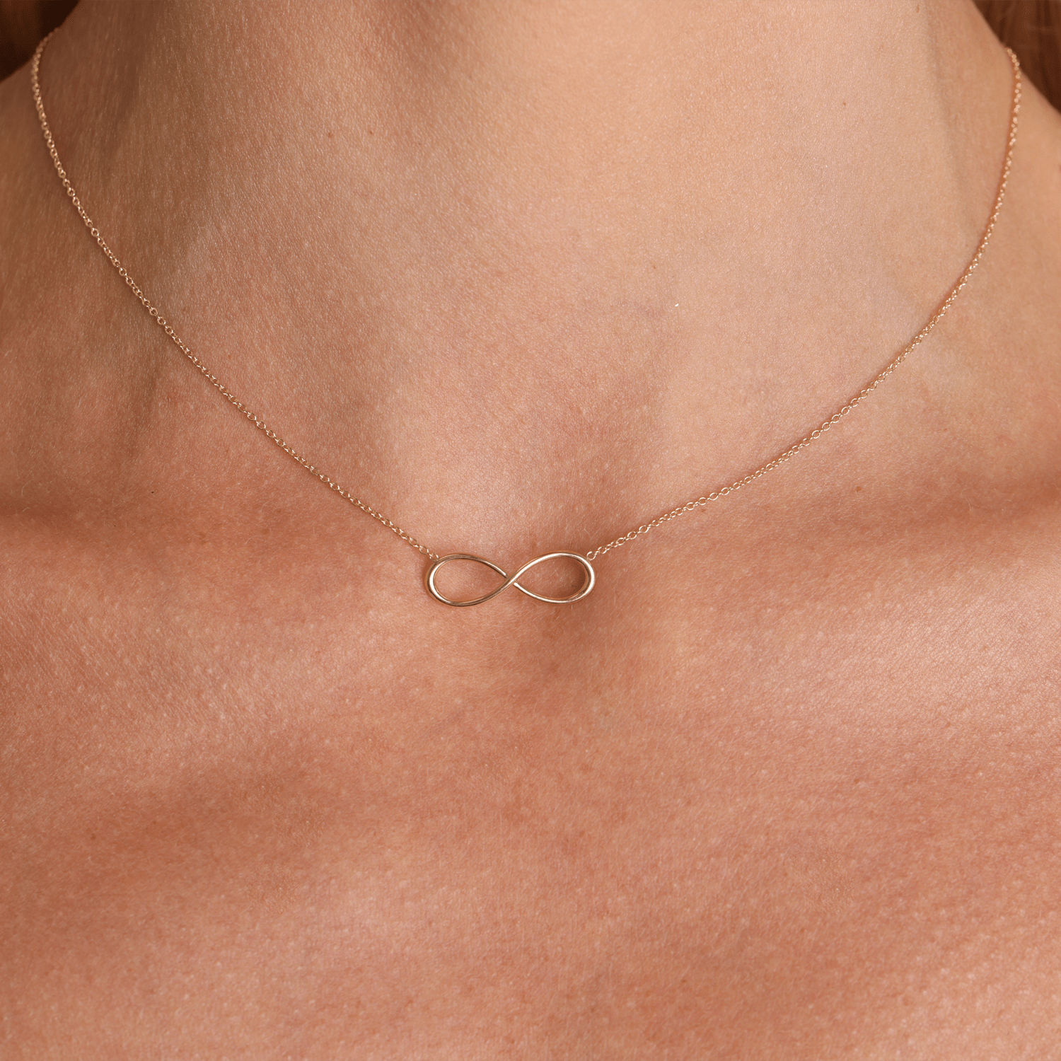 Infinity Letter Necklace - Lotus Diamond