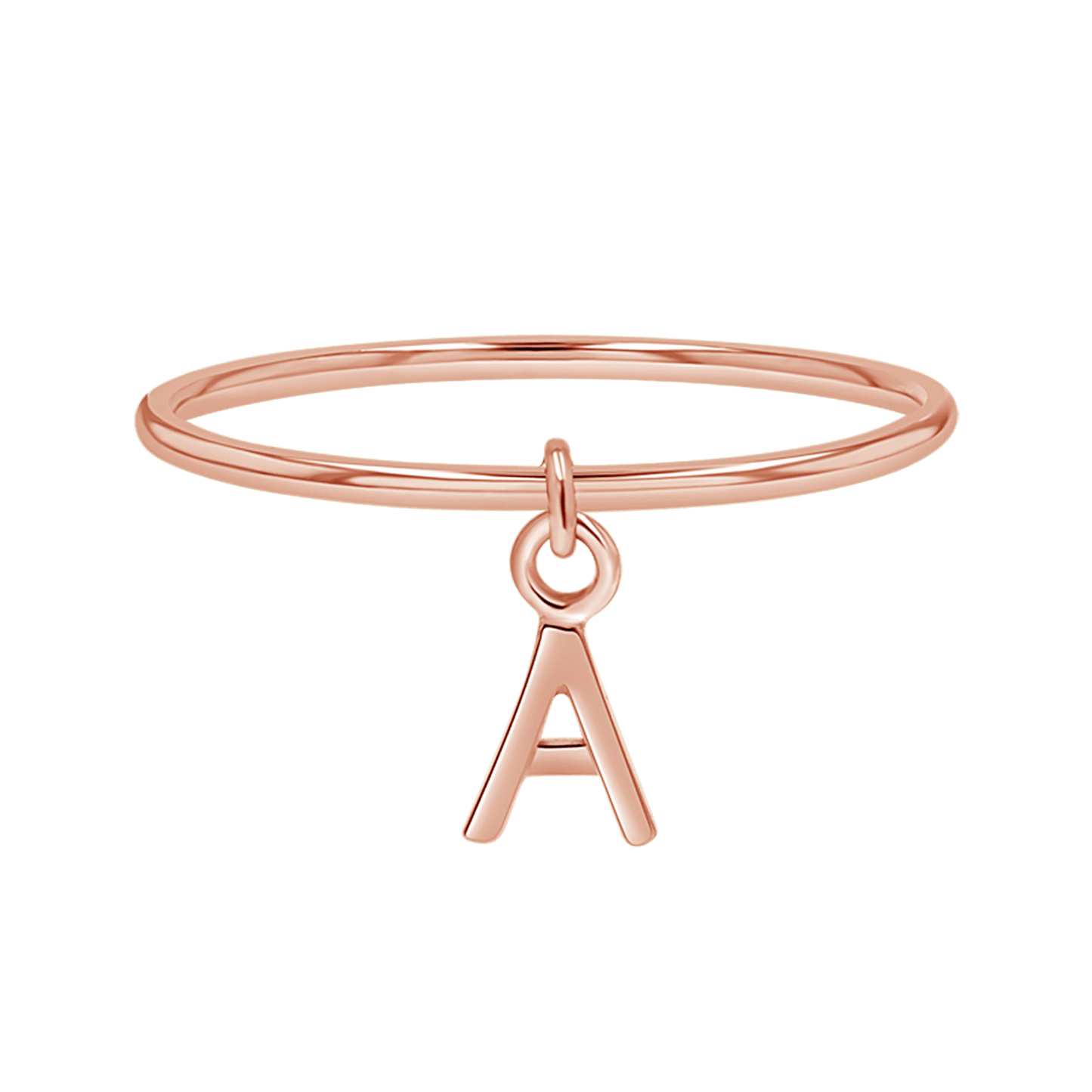 Initial Drop Ring - Lotus Diamond