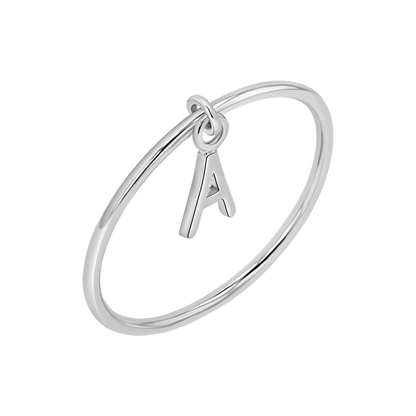 Initial Drop Ring - Lotus Diamond