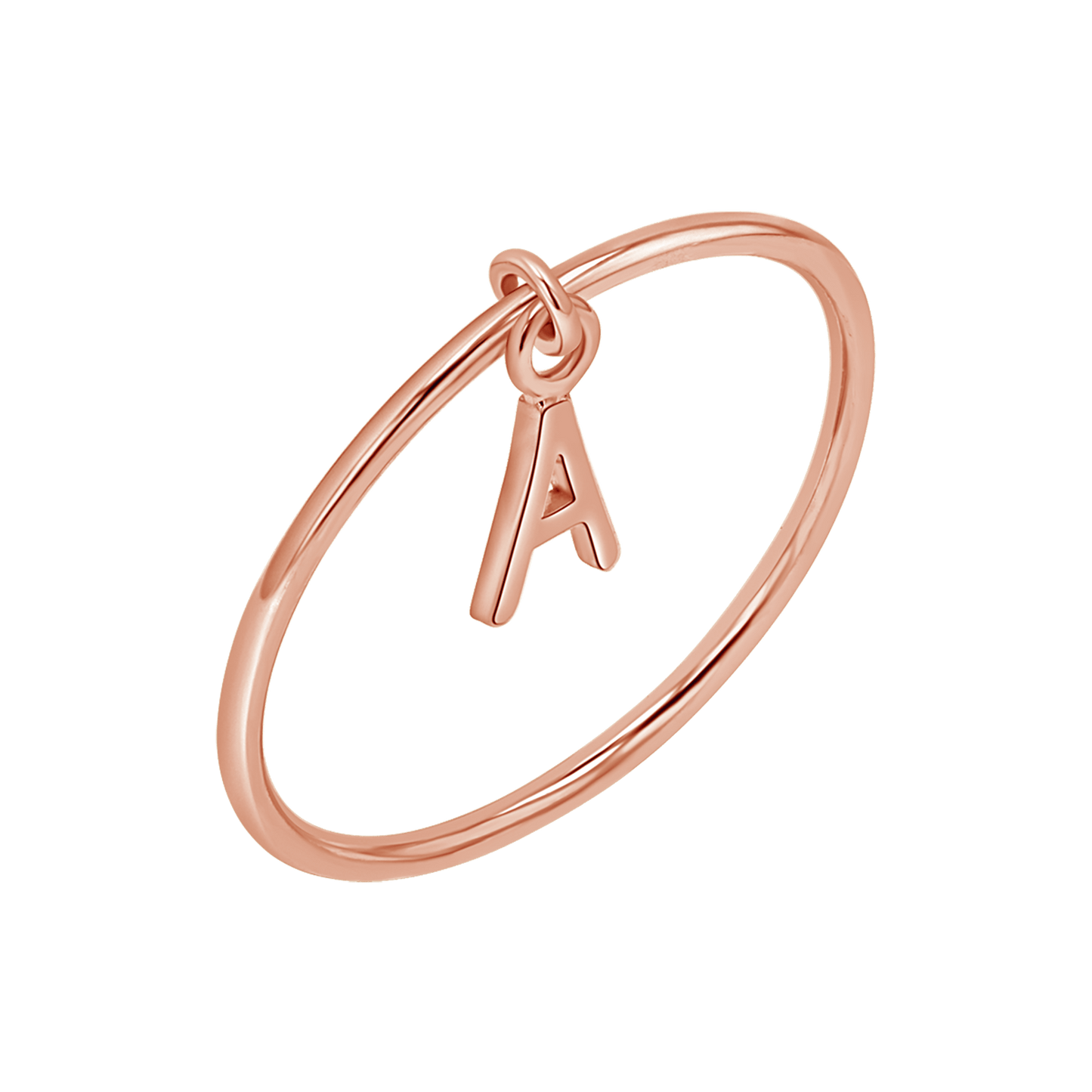 Initial Drop Ring - Lotus Diamond