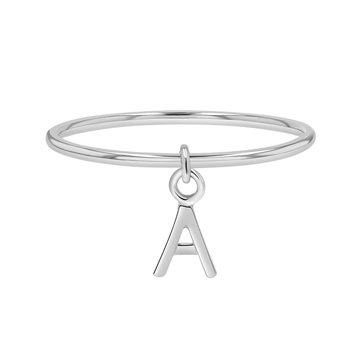 Initial Drop Ring - Lotus Diamond