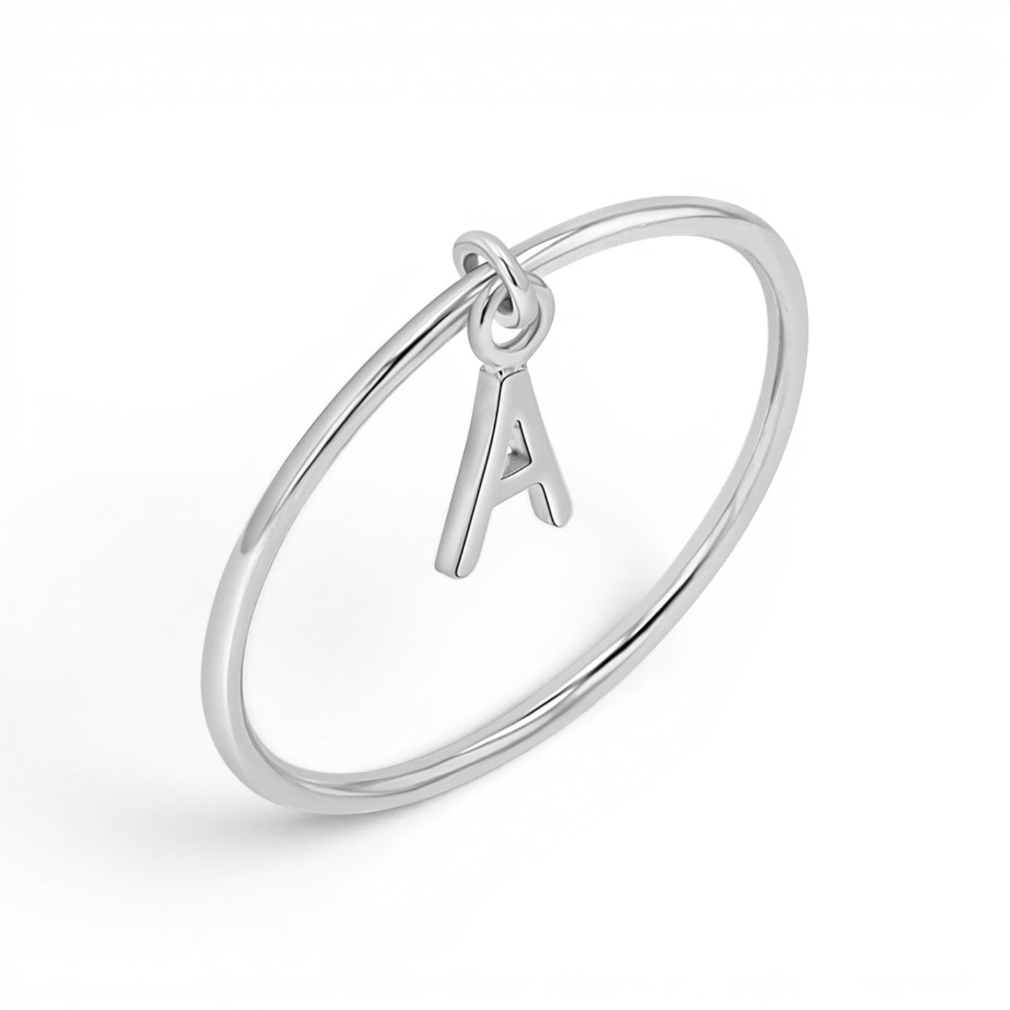 Initial Drop Ring - Lotus Diamond