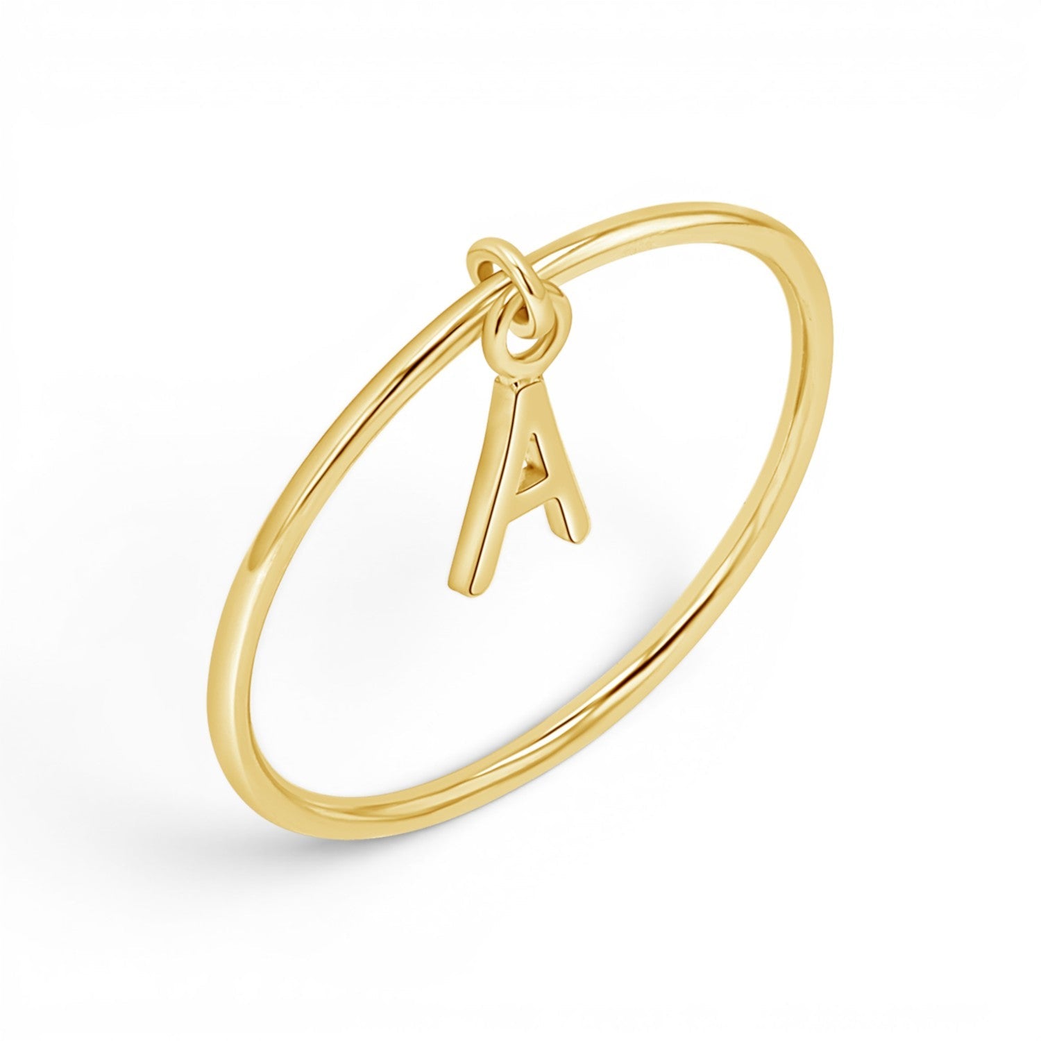 Initial Drop Ring - Lotus Diamond