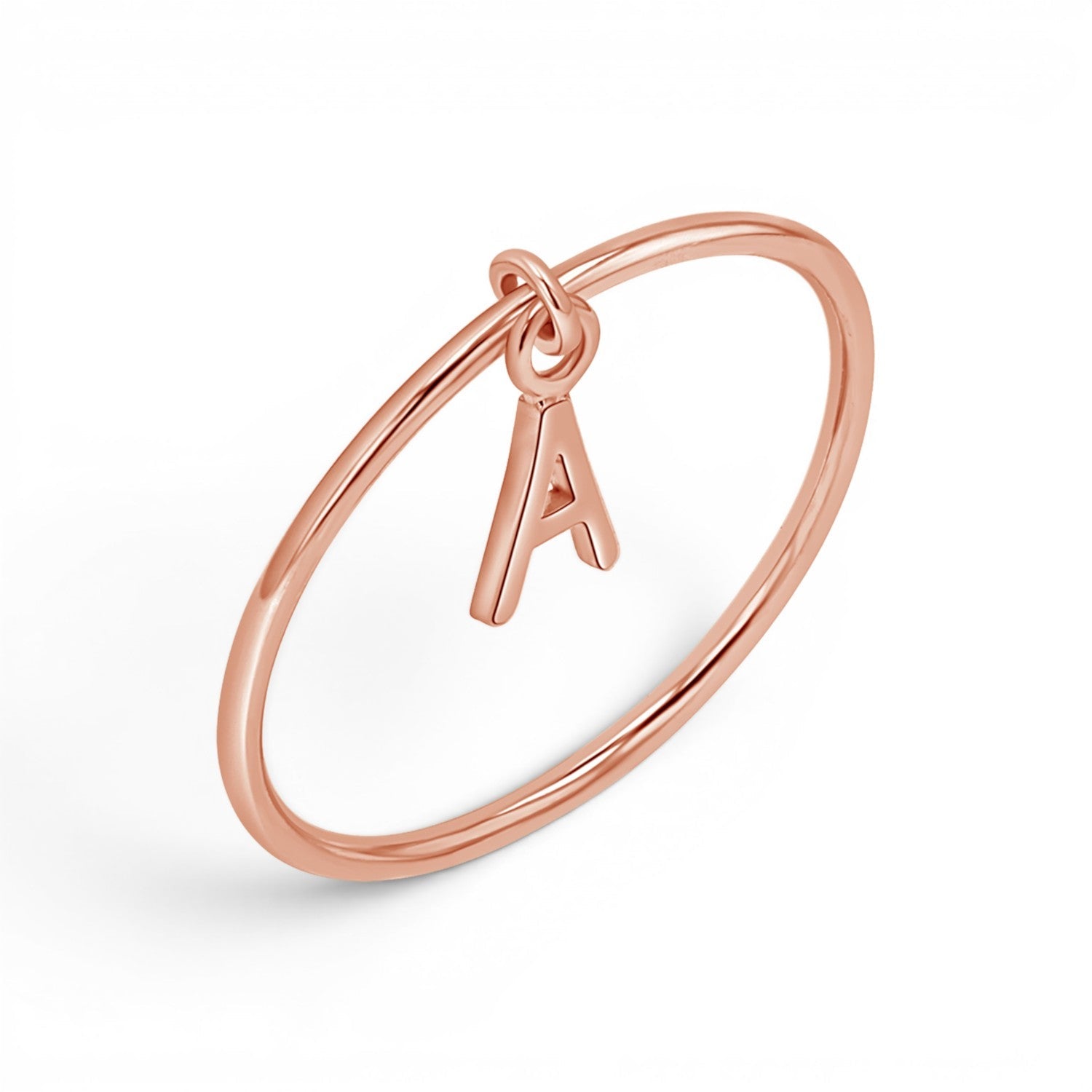 Initial Drop Ring - Lotus Diamond