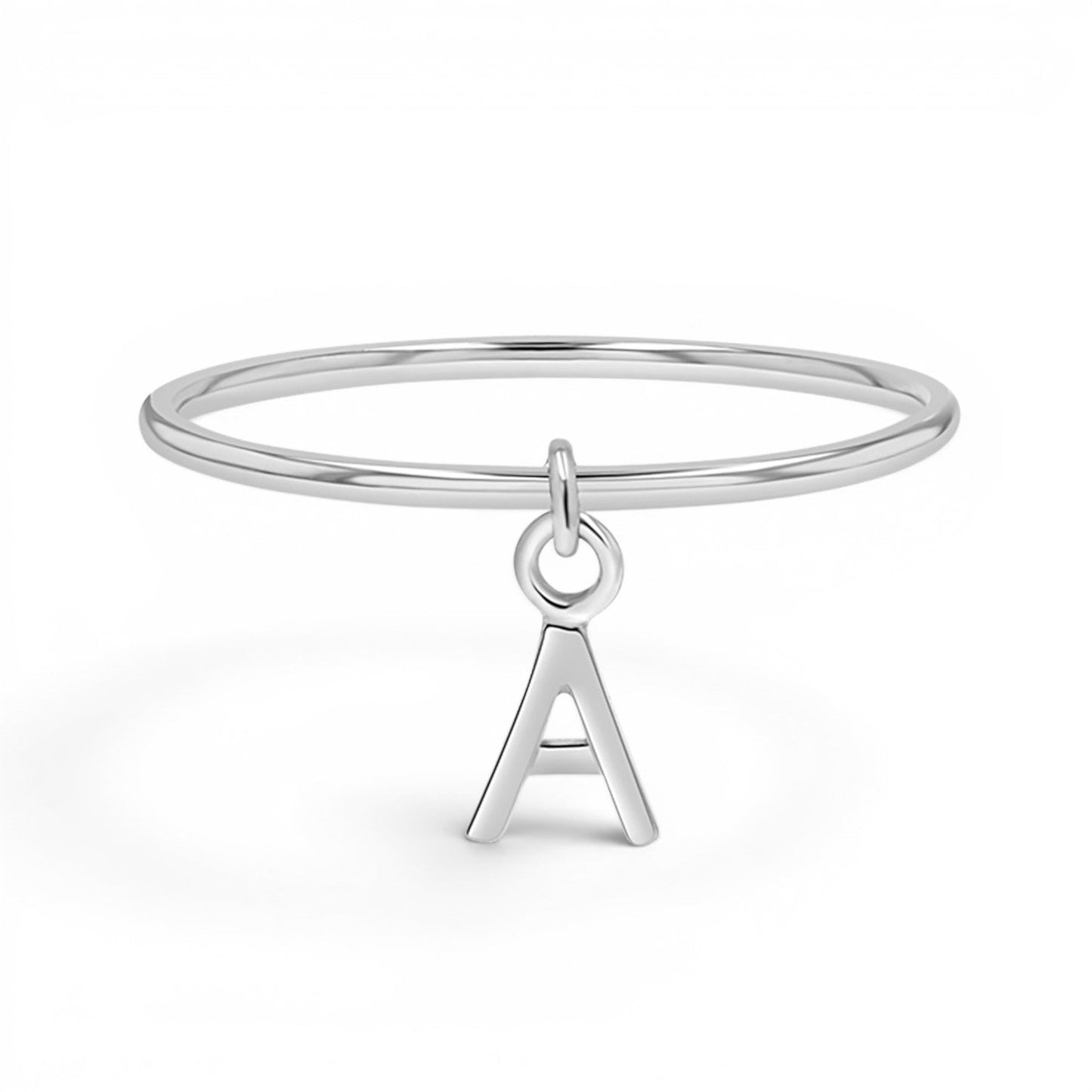 Initial Drop Ring - Lotus Diamond