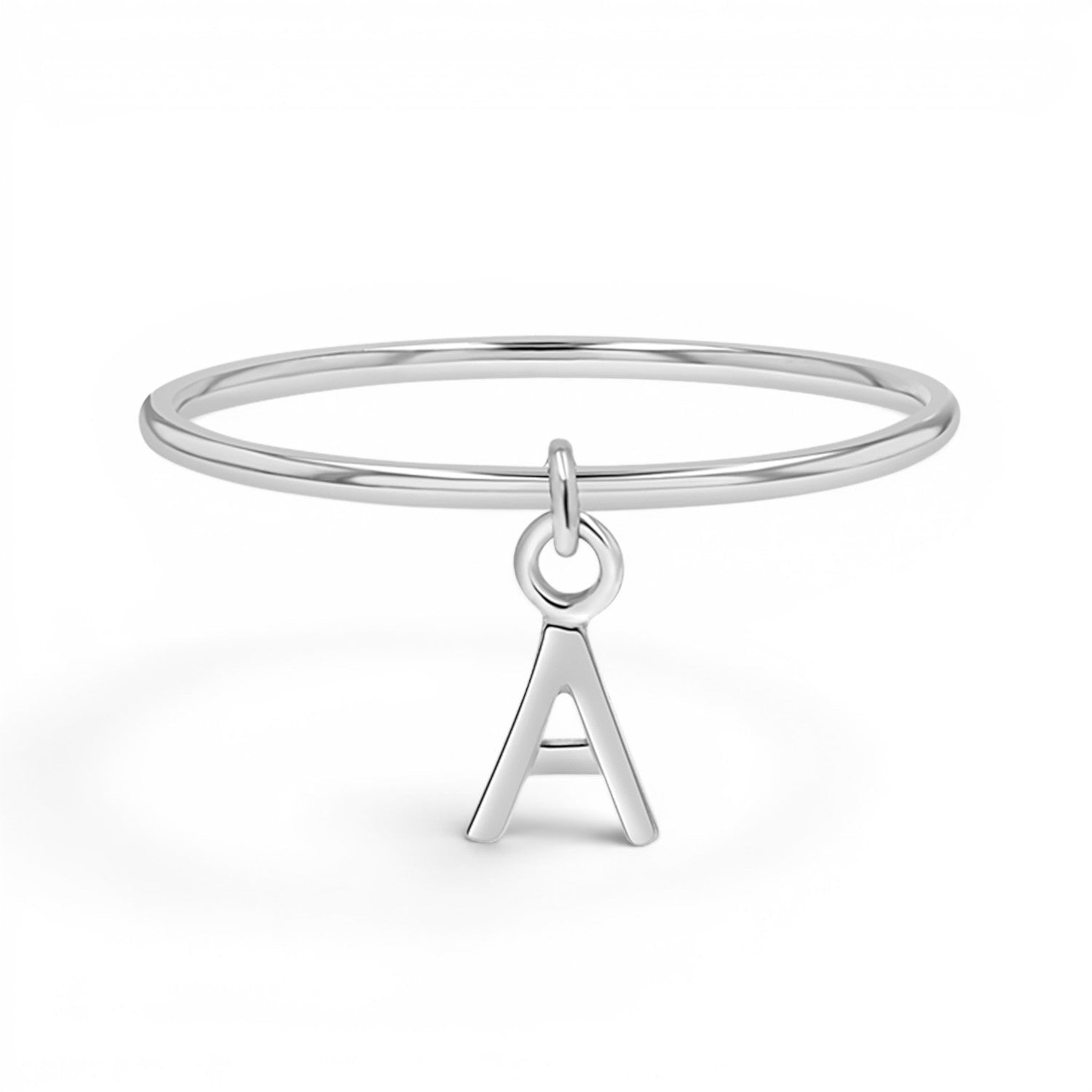 Initial Drop Ring - Lotus Diamond