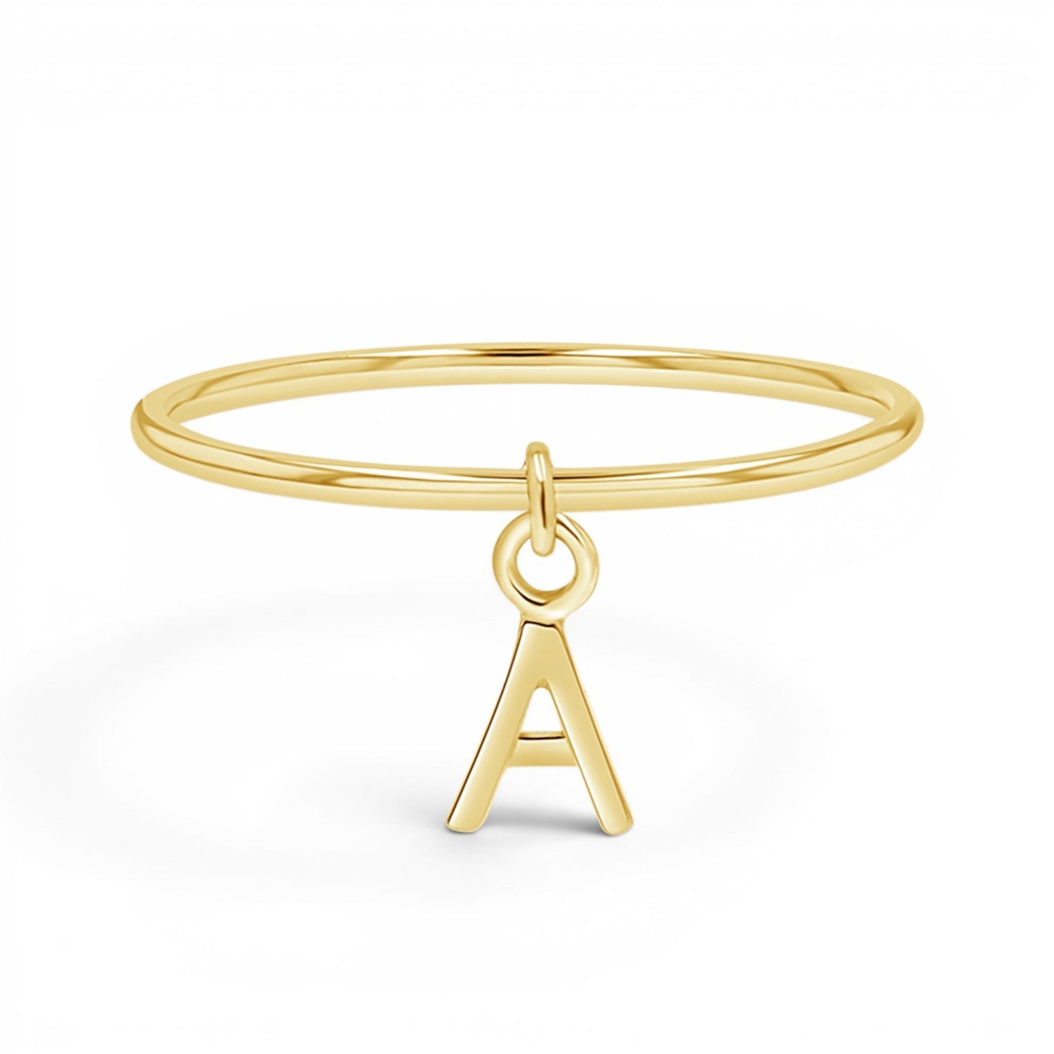 Initial Drop Ring - Lotus Diamond