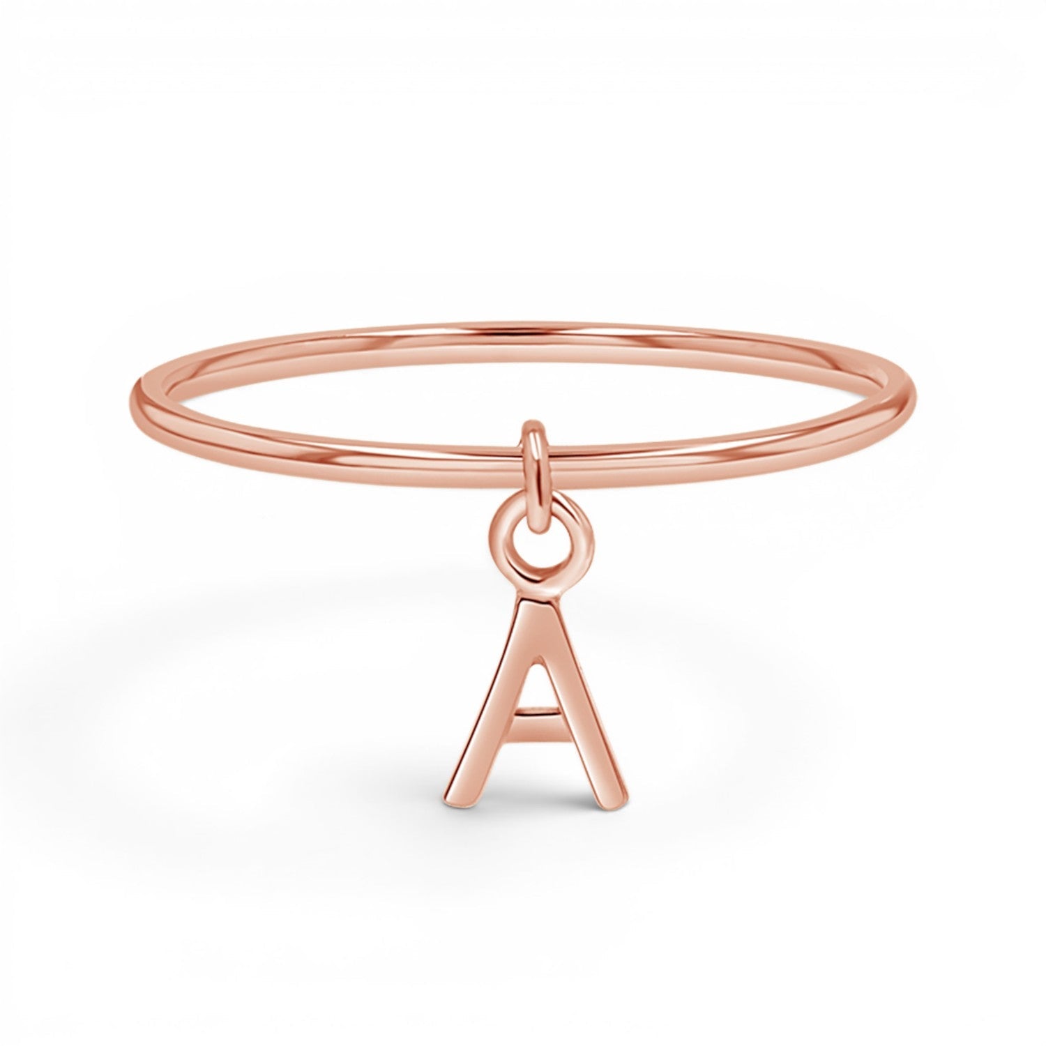 Initial Drop Ring - Lotus Diamond