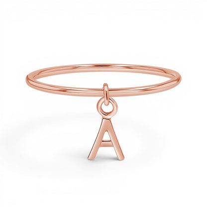 Initial Drop Ring - Lotus Diamond