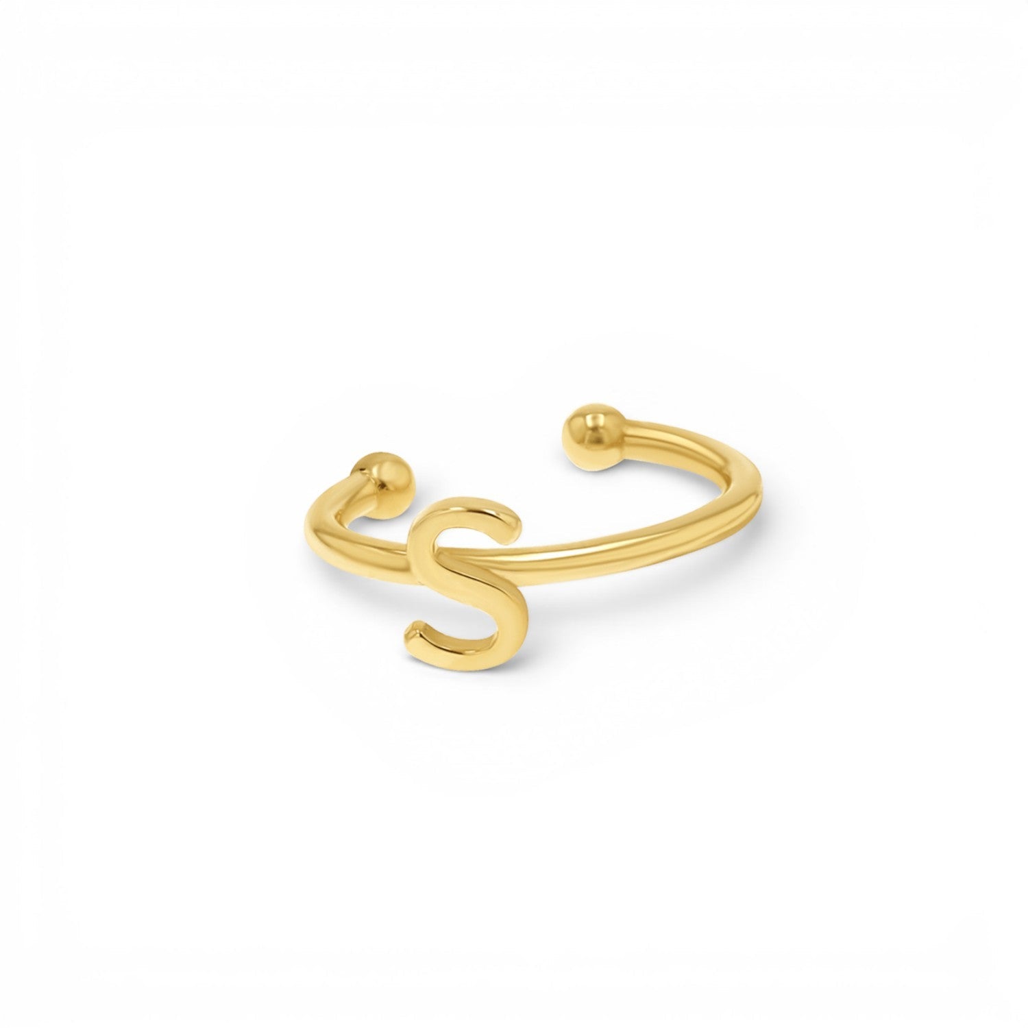Initial Ear Cuff - Lotus Diamond