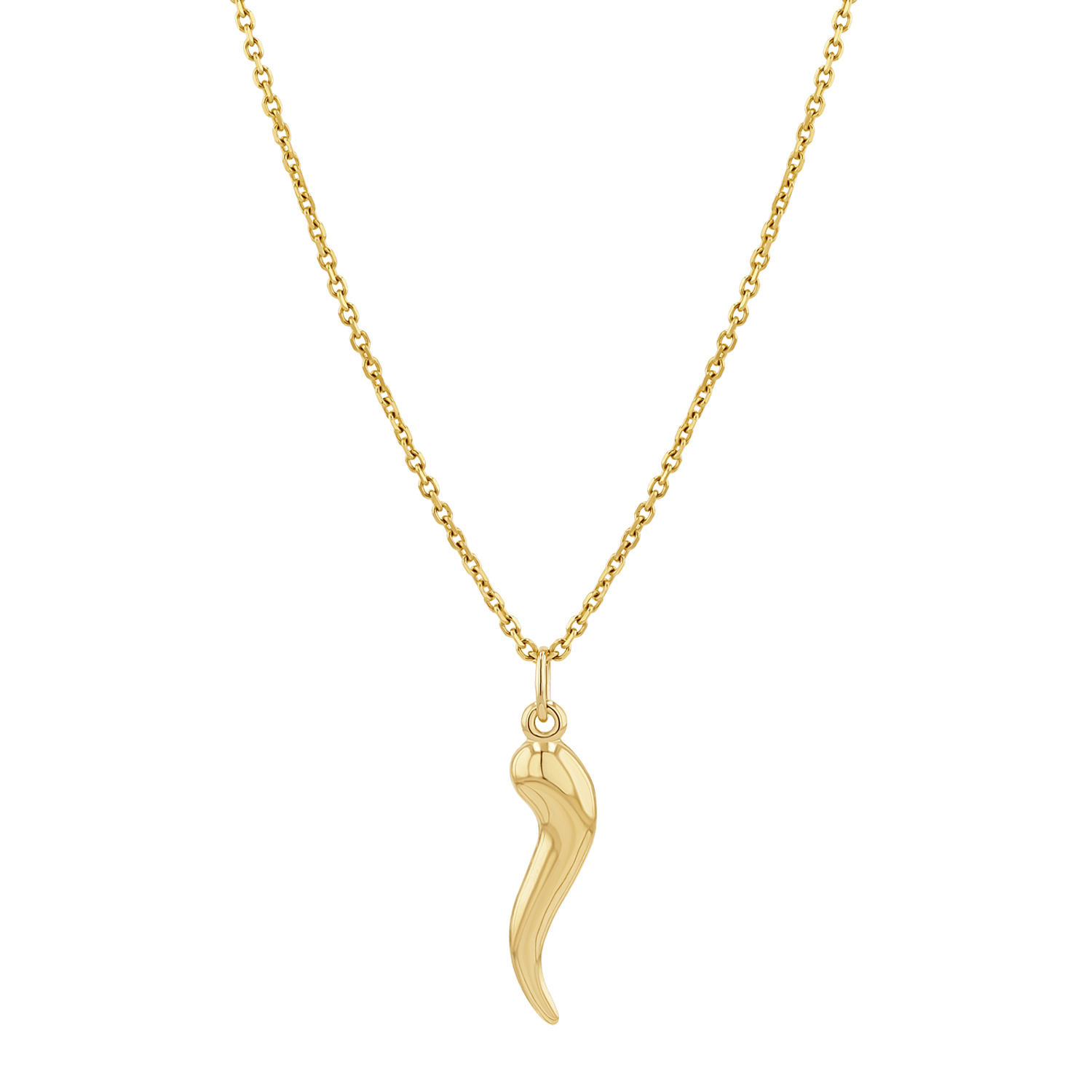 Italian Horn Charm - Lotus Diamond