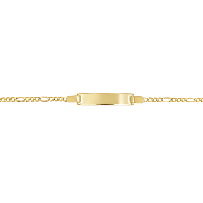 Kids Baby Figaro ID Bracelet - Lotus Diamond
