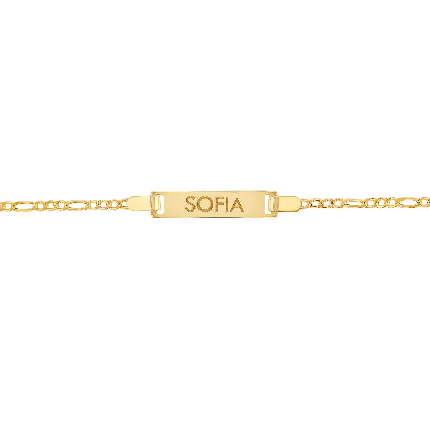 Kids Baby Figaro ID Bracelet - Lotus Diamond