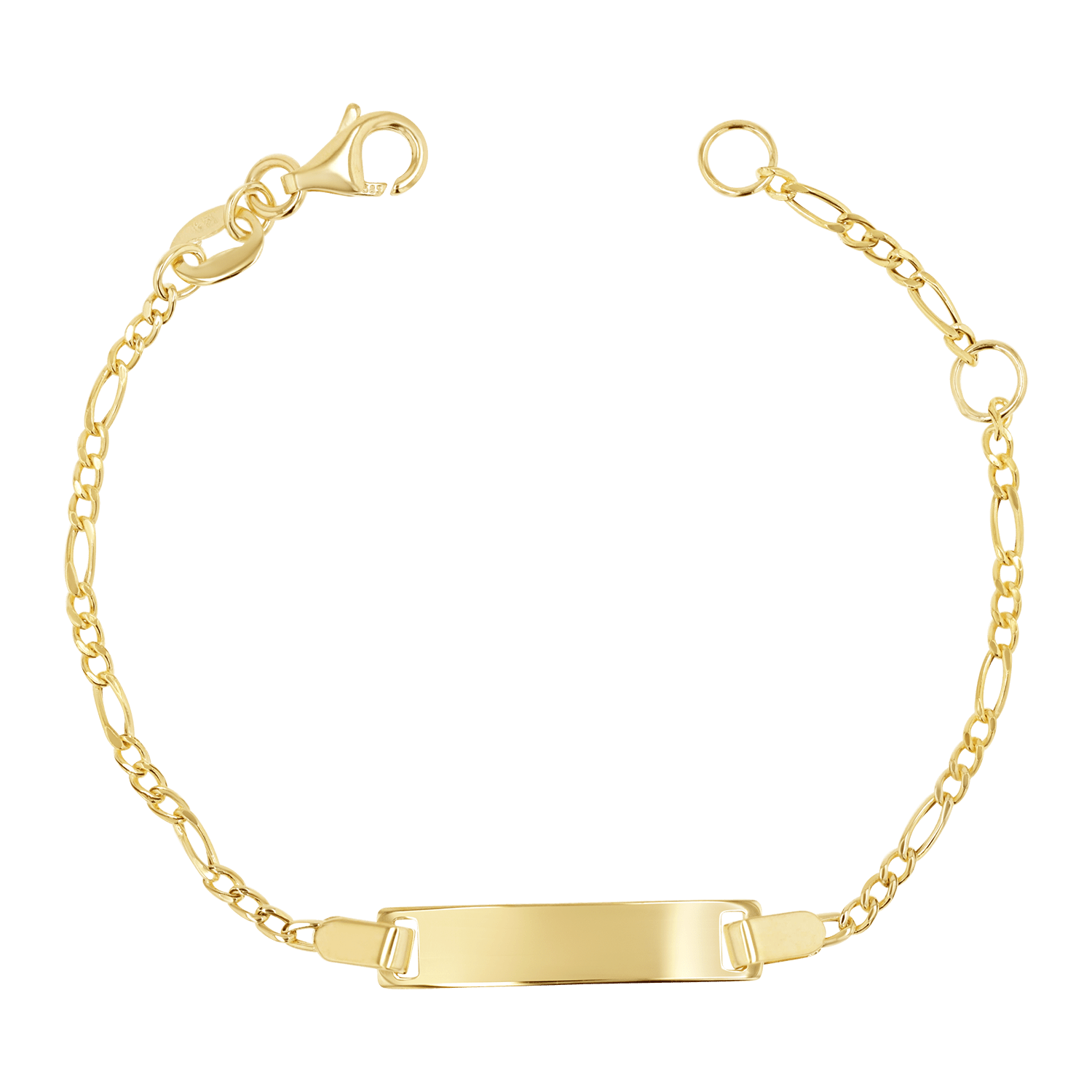 Kids Baby Figaro ID Bracelet - Lotus Diamond