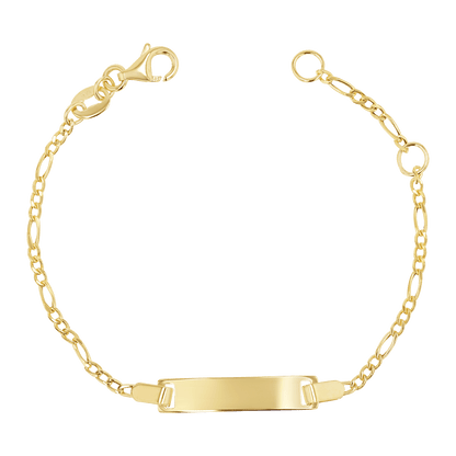 Kids Baby Figaro ID Bracelet - Lotus Diamond