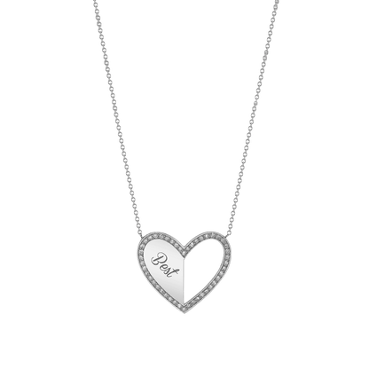 Kids Best Friend Heart Necklaces (Set of 2) - Lotus Diamond