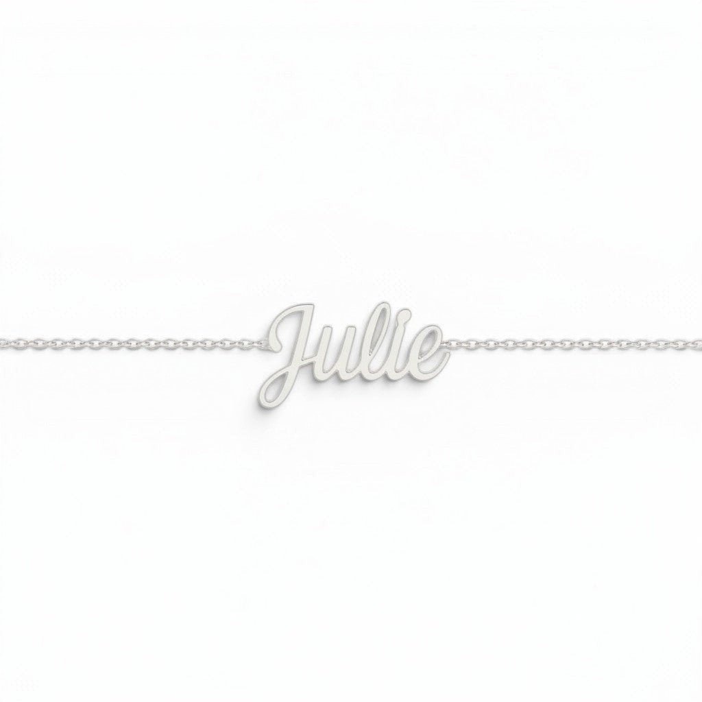Kids Custom Name Bracelet - Lotus Diamond