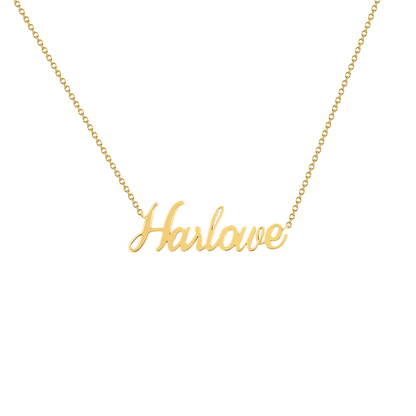 Kids Custom Name Necklace - Lotus Diamond