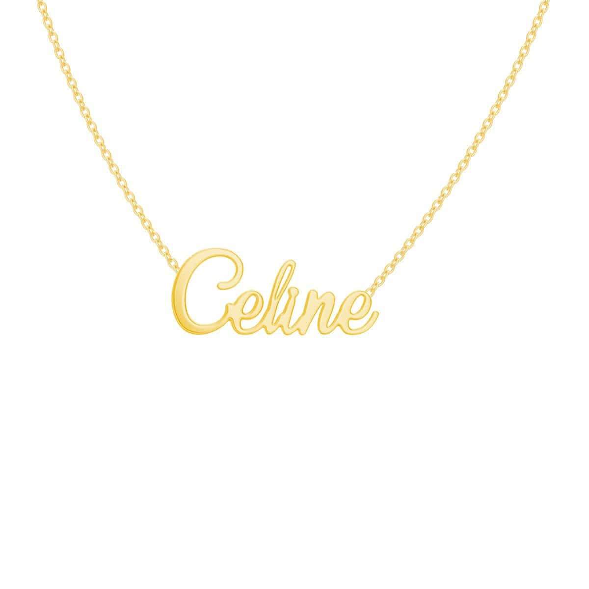Kids Custom Name Necklace - Lotus Diamond