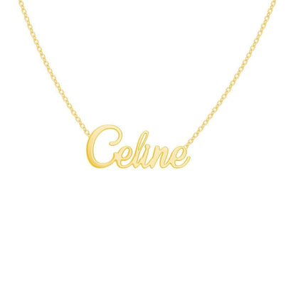 Kids Custom Name Necklace - Lotus Diamond