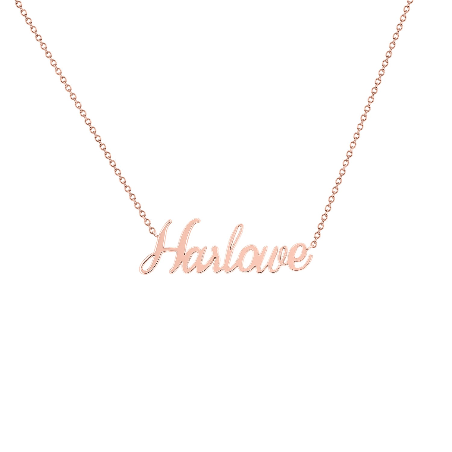Kids Custom Name Necklace - Lotus Diamond